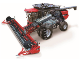 Section view of Case IH Axial-Flow AFX combine harvester