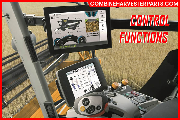 Control boards of combine harvesters