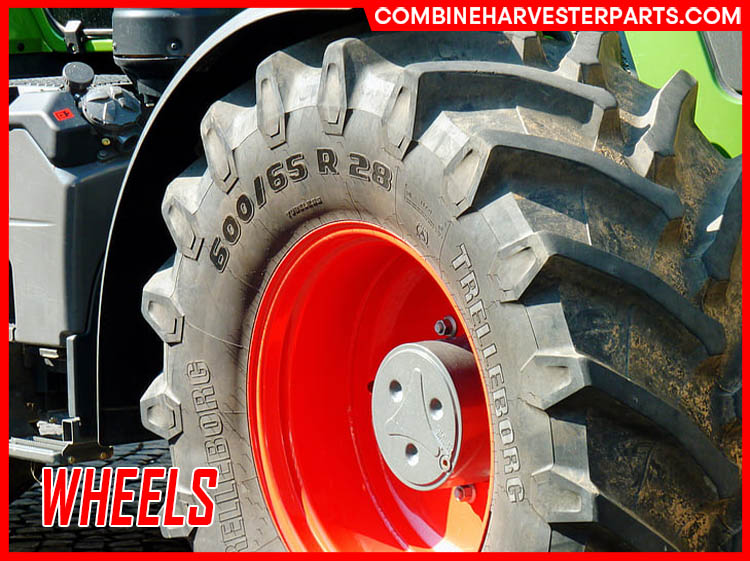 Wheels is an essential part of combine harvester power system