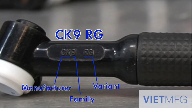 A TIG Torch named “CK9 RG”