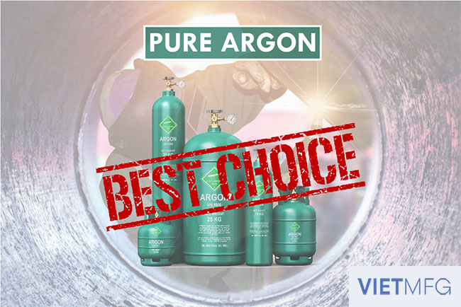 Pure Argon is the best choice for TIG Welding Gas